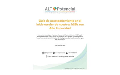 Guía de acompañamiento en el inicio escolar de nuestros hij@s con Alta Capacidad
