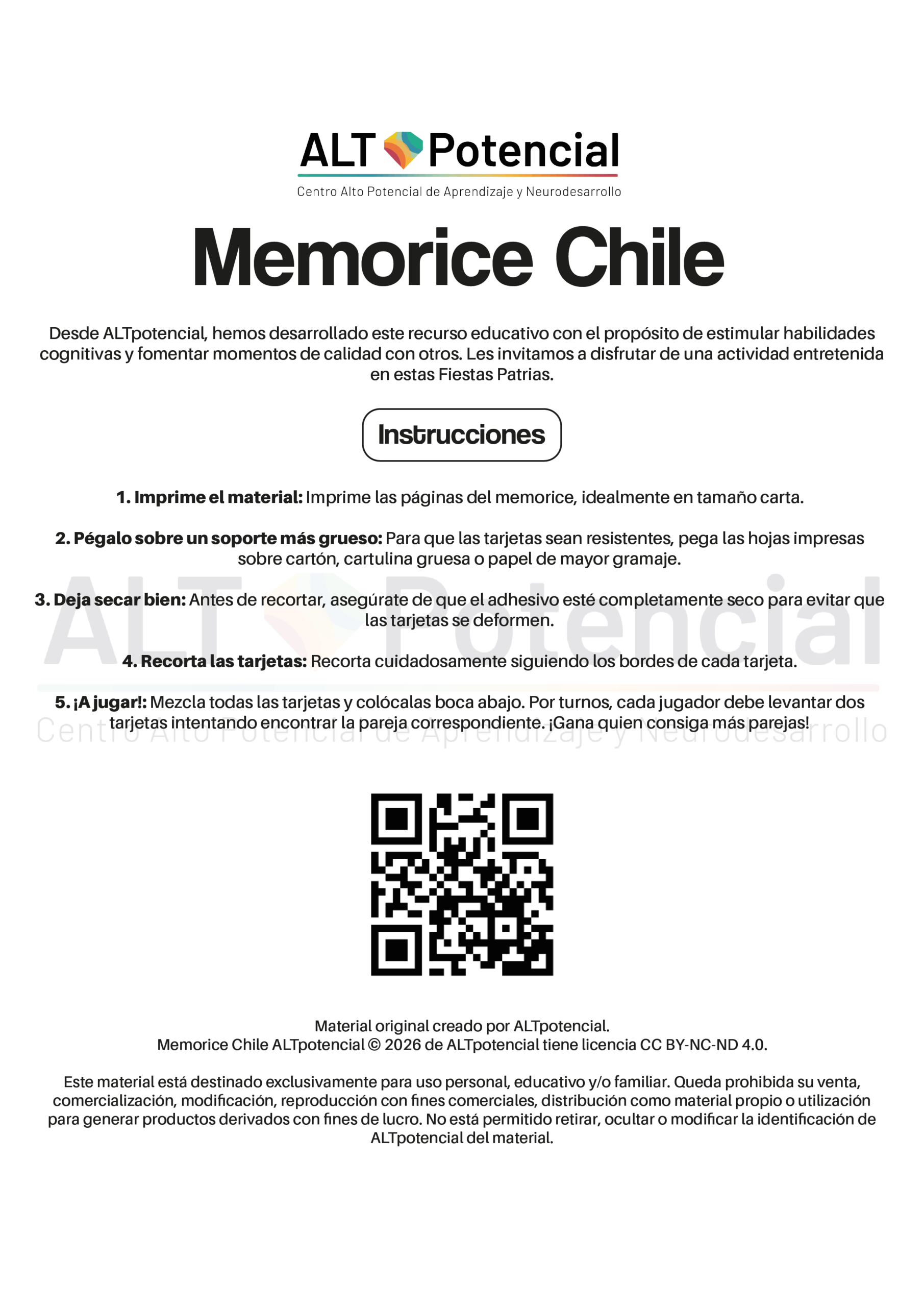 Memorice Chile